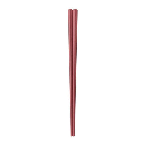 Fukui Craft Japanese Resin Pentagonal Thick Edge Chopsticks Brown