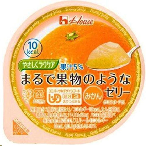 House Fruity Jelly Tangerine Flavor 60g - Japanese Diet And Health Care Supplements