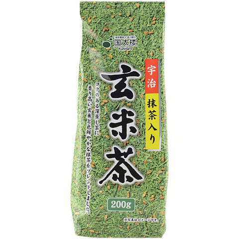 Kunitaro Genmaicha With N-Uji Matcha Tea Bag 200g - Green Tea And Brown Rice From Japan