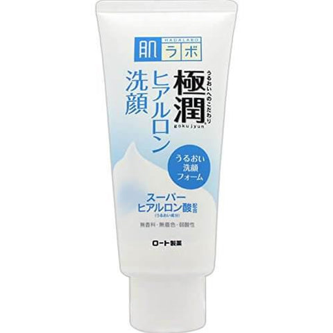 HadaLabo Gokujyun Hyaluron Foaming Cleanser (100g) - Japanese Skincare