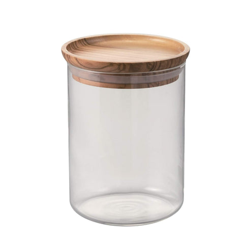 Hario 800Ml Olive Wood Canister Made In Japan - S-Gcn-200-Ov