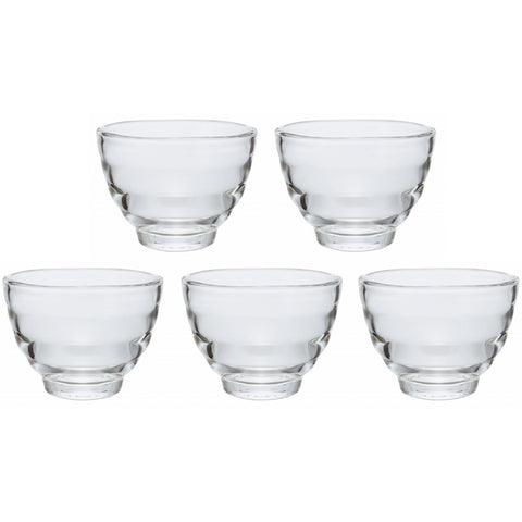 Hario Japan Glass Cup Set 5 170Ml Microwave/Oven/Dishwasher Safe Hu-3012