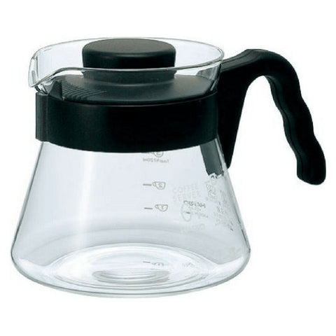 Hario V60 Heat Resistant Glass Coffee Server With Angled Handle VCS-01B (450ml)