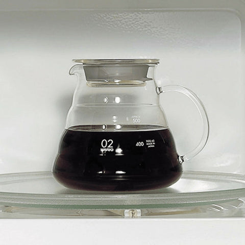 Hario V60 Heat Resistant Glass Coffee Server With Glass Lid & Handle 01 - XGS-36TB (360ml)