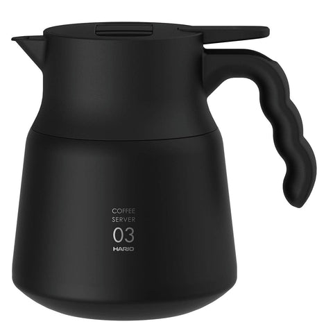 Hario V60 Thermal Stainless Server Plus 800Ml Japan Storage Capacity Black Vhsn-80-B