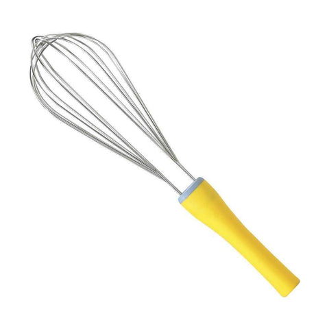 Hasegawa Stainless Steel Whisk 7 Wires 350mm - Yellow