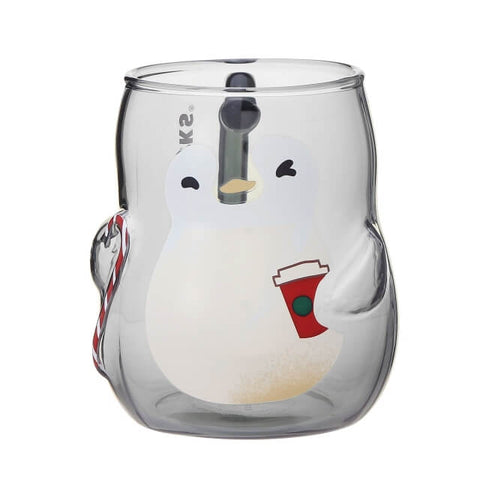 Starbucks 2021 Holiday Limited Heat Resistant Glass Mug Penguin 355ml - Japanese Starbucks Mugs