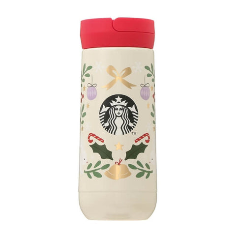 Starbucks Holiday 2021 Stainless Bottle Holy Bell 355ml - Japanese Starbucks Stainless Bottles