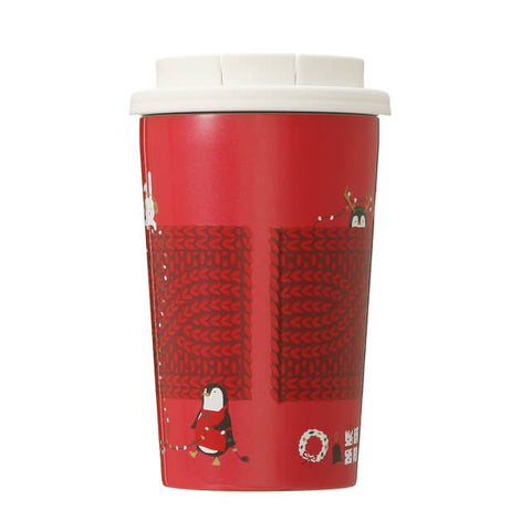 Starbucks Holiday 2021 Tumbler Stainless Steel Togo Cup Joyful Friends 355ml - Japanese Starbucks