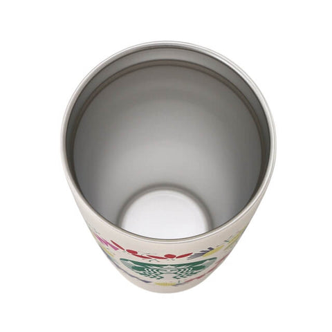 Starbucks Holiday 2021 Stainless Steel Tumbler White Wreath 473ml - Japanese Starbucks Tumblers