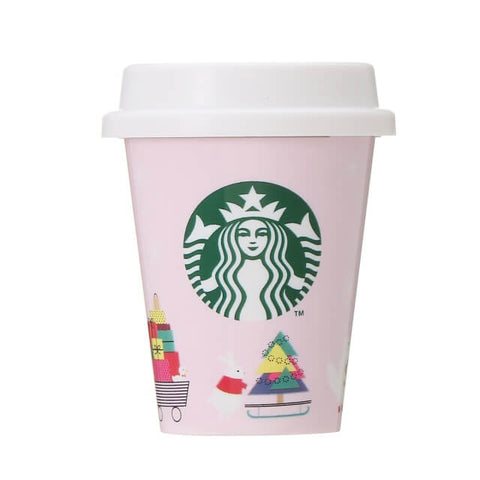 Starbucks Holiday 2021 Mini Cup Gift Pink - Japanese Starbucks Mini Cups - Starbucks Gifts