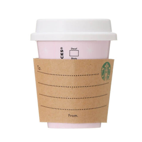 Starbucks Holiday 2021 Mini Cup Gift Pink - Japanese Starbucks Mini Cups - Starbucks Gifts