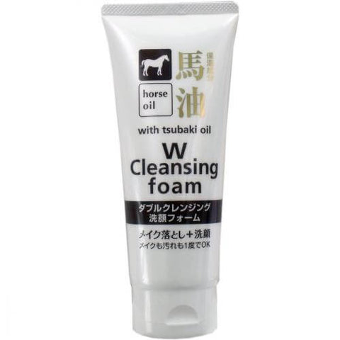 Tk Corporation Horse Oil W Cleansing Facial Foam 130g - Japanese Cleansing Facial Foam