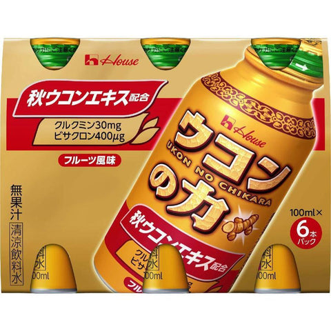 House Ukon No Chikara Turmeric Supplement Drink 6 Bottles