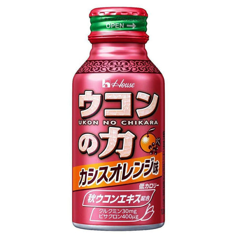 House Ukon No Chikara Turmeric Supplement Drink Cassis Orange Flavor 6 Bottles