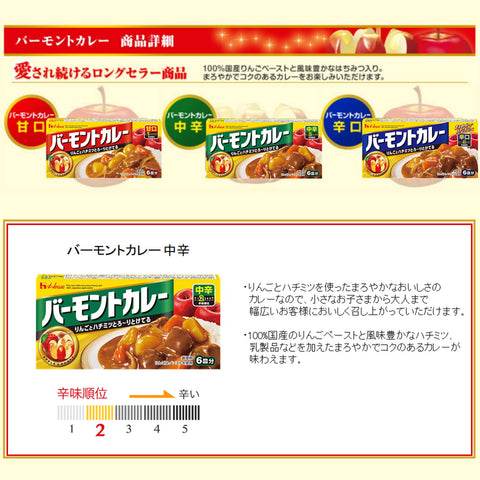 Vermont Curry Medium Spicy 115G Japan 5Pk House