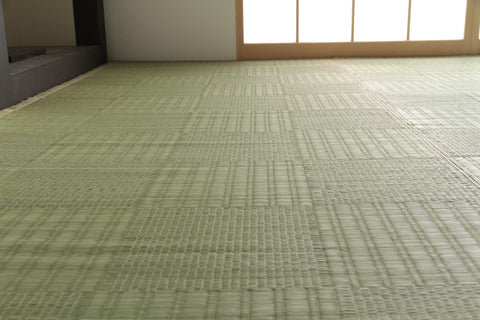 Ikehiko Rush Rug Carpet From Japan - Hanagoza Glasse Edoma 2 Tatami Mats (174X174Cm) #4135902