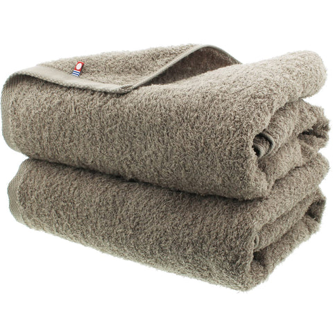 Imabari Factory Japan Certified Bath Towels Grayish Brown 120X60Cm Set Of 2