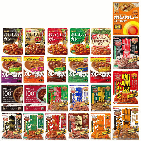 Hiroshimaya Japan Instant Curry Oishii Medium Spicy 24 Servings Assorted Set