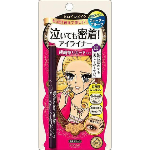 Isehan Kiss Me Heroine Make Smooth Liquid Eyeliner 01 Jet Black 0.4ml - Mascara In Japan