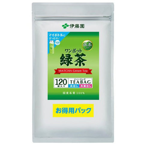 Ito En One-Pot Matcha Green Tea 120 Bags - Large Capacity Tea Pack - Matcha Green Tea