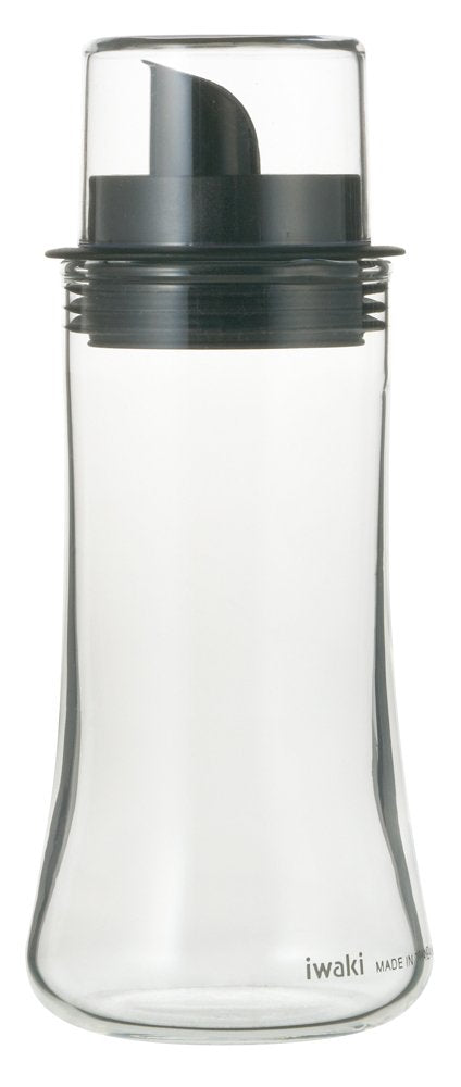 Iwaki Japan Agc Techno Heat-Resistant Glass Sauce Holder 160Ml Leak-Resistant Container Kt5032-Bks