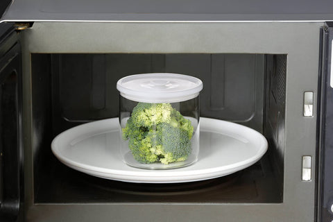 Iwaki Japan T714Mp-W Heat Resistant Glass Airtight Container 1.4L White Airtight Pack & Range