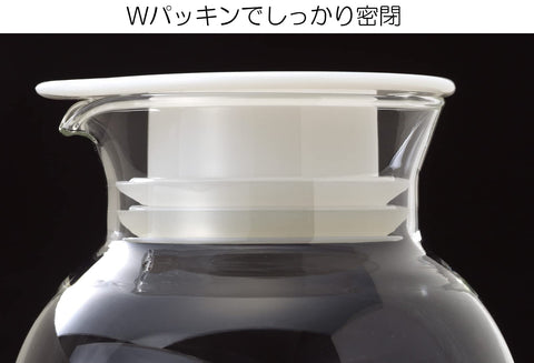 Iwaki Japan T7314V-W 1L Heat Resistant Glass Fruit & Vinegar