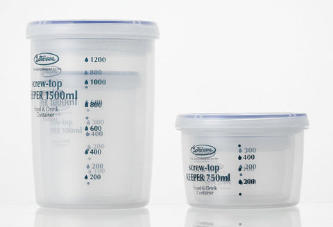 Iwasaki Industry B-2275Kn Japan Antibacterial Food Storage Container Quick Open Close Screw Top 1000 Deep