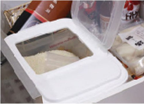 Iwasaki Industry 10Kg Japan Rice Bins For Drawers - Clear B-2897Pn