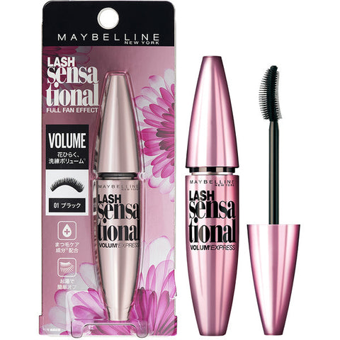 Maybelline Newyork Volume Express Rush Sensational 01 Black 10ml - Eyelash Caring Mascara