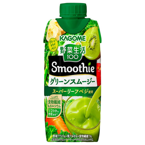 Vegetable Life Smoothie Green Smoothie Mix 330Ml 12-Pack | Japan | High Fiber