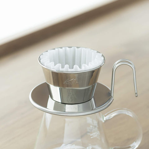 Kalita Wave Series Stainless Steel Coffee Dripper For 1-2 People Made In Japan Tsubame & Kalita Wds-155 #04103