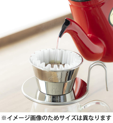 Kalita Wave Series Stainless Steel Coffee Dripper Made In Japan For 2-4 People - Wds-185#05097