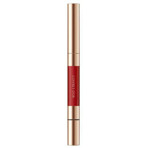 Kanebo Coffret Doll Contour Lip Duo 03 Deep Red 2.5g - Japanese Lipstick Must Have