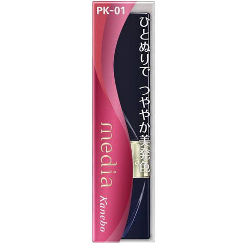 Kanebo Media Bright Apple Rouge Pk-01 3.1g - Japanese Lip Gloss Products - Lips Care