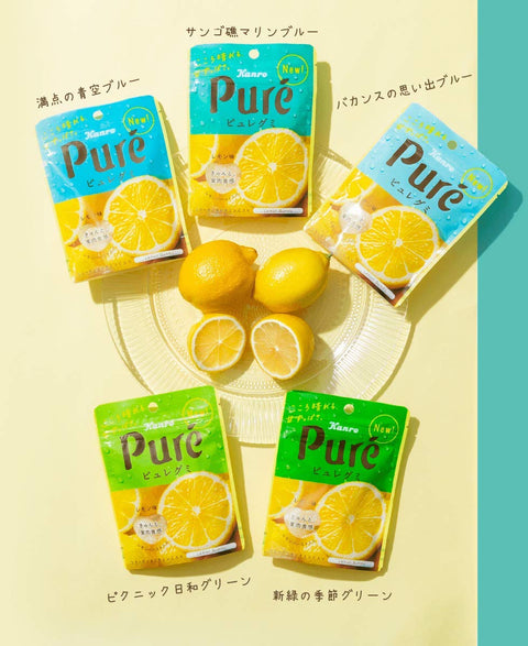 Kanro Puregumi Lemon Japan 56G X 6 Bags