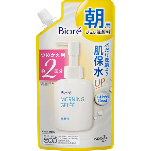 Biore Morning Gelee Floral Scent 160ml [Refill] - Japanese Facial Cleansing Gel