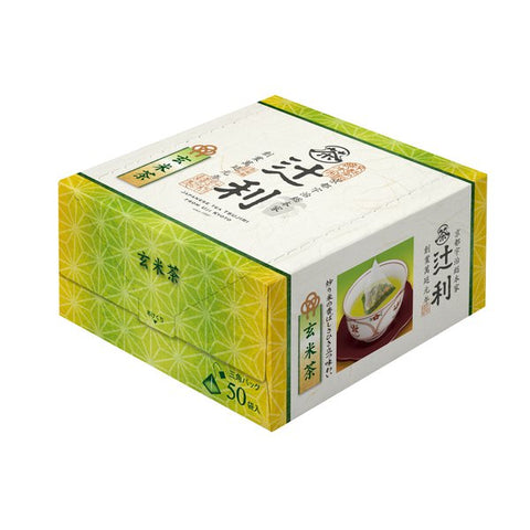 Tsujiri Genmaicha Brown Rice Tea 50 Triangle Bags - Brown Rice Tea From Japan