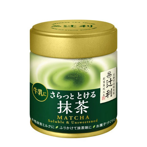 Kataoka Bussan Tsujiri Matcha Soluble & Unsweetened Powder Jar 40g - Smoothly Melted Matcha Powder