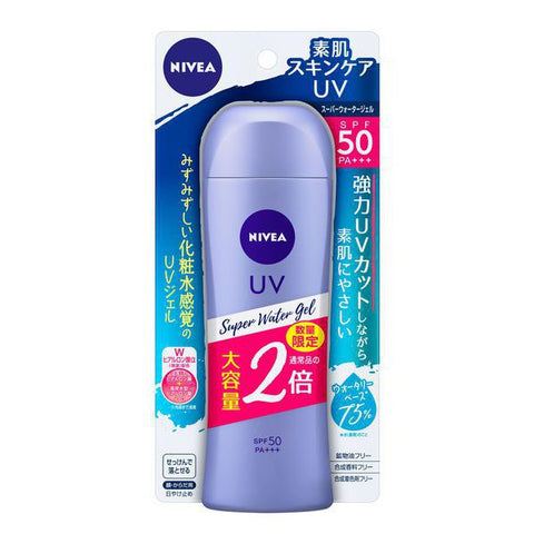 Kao Nivea Super Water Gel 50 SPF50 PA+++ 160g -  Sunscreen For Face And Body - Large Size