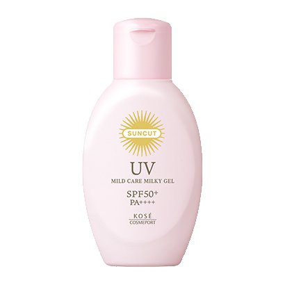 Kose Suncut Mild Care UV Milky Gel SPF50+ PA++++ 80g - Sunscreen For Face And Body