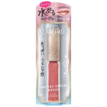 Kose Port Fortune Watery Serum Rouge 03 Milky Beige 5.5ml - Japanese Essence Lipstick