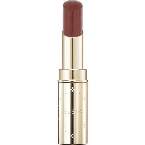 Kose Elsia Platinum Complexion Up Lasting Rouge Br340 Brown 5g - Moisturizing Serum Lipsticks