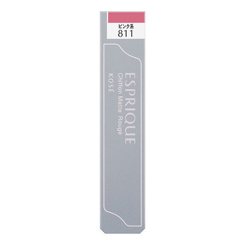 Kose Esplique Chiffon Matte Rouge Pk811 Pink 6g - Japanese Tint Lipsticks - Liquid Lipstick