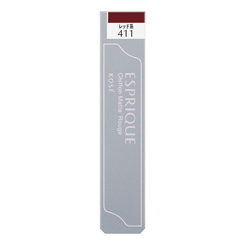 Kose Esplique Chiffon Matte Rouge Rd411 Red 6g - Japanese Liquid Matte Lipsticks