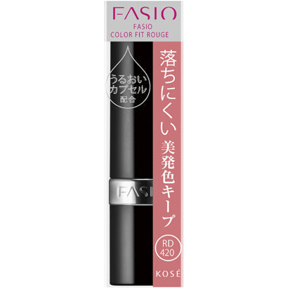 Kose Fasio Color Fit Rouge Rd420 - Japanese Moisturizing Lipstick - Makeup Brands