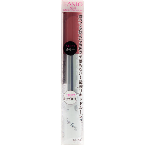 Kose Fasio Double Stay Rouge Pk840 Pink 10g - Japanese Fragrance-Free Lipstick