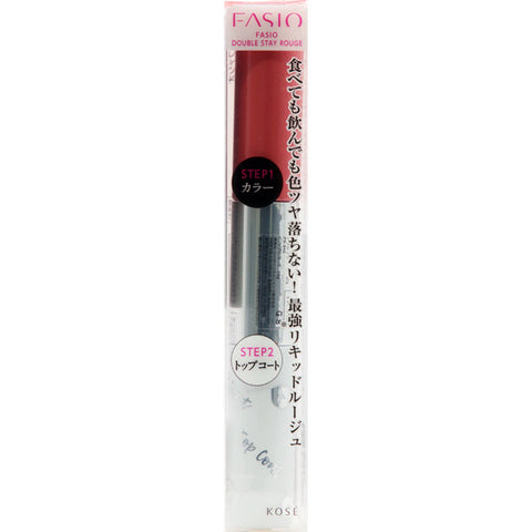 Kose Fasio Double Stay Rouge Pk842 Pink 10g - Japanese Fragrance-Free Lipstick