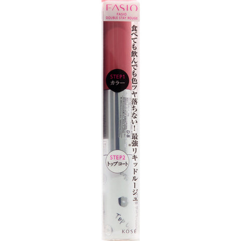 Kose Fasio Double Stay Rouge Rd440 Rose 10g - Moisturizing Lipstick Brands - Japan Makeup